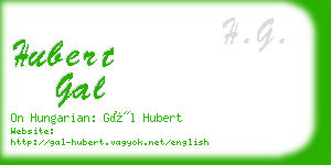 hubert gal business card